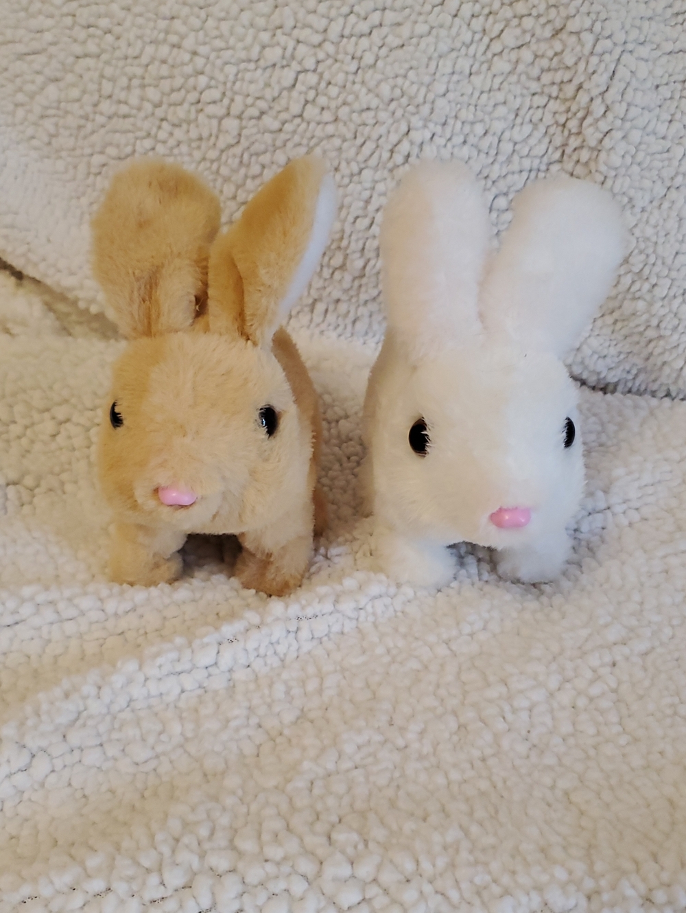 Plush Bunny Pair - Tan and White Small Pets Plush